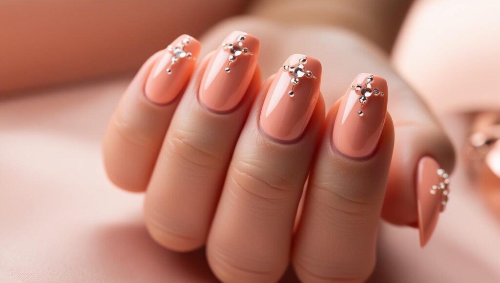 manicura primavera 2025 - color melocotón