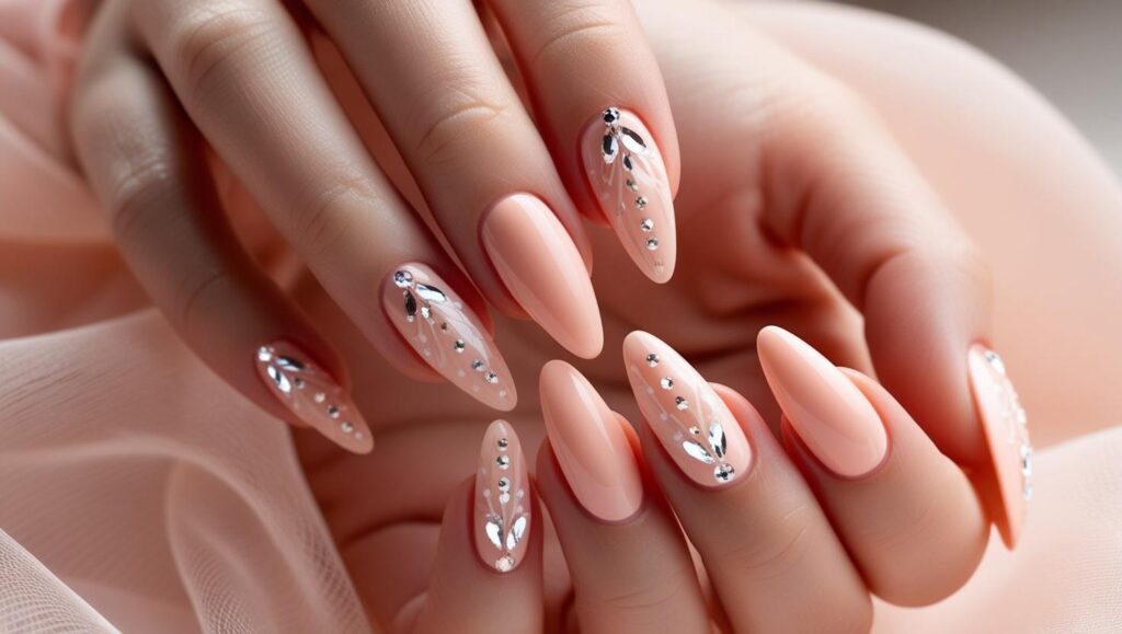 manicura primavera 2025 - color melocotón