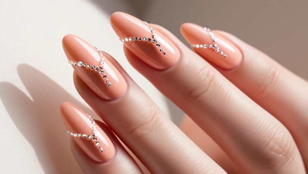 manicura primavera 2025 - color melocotón