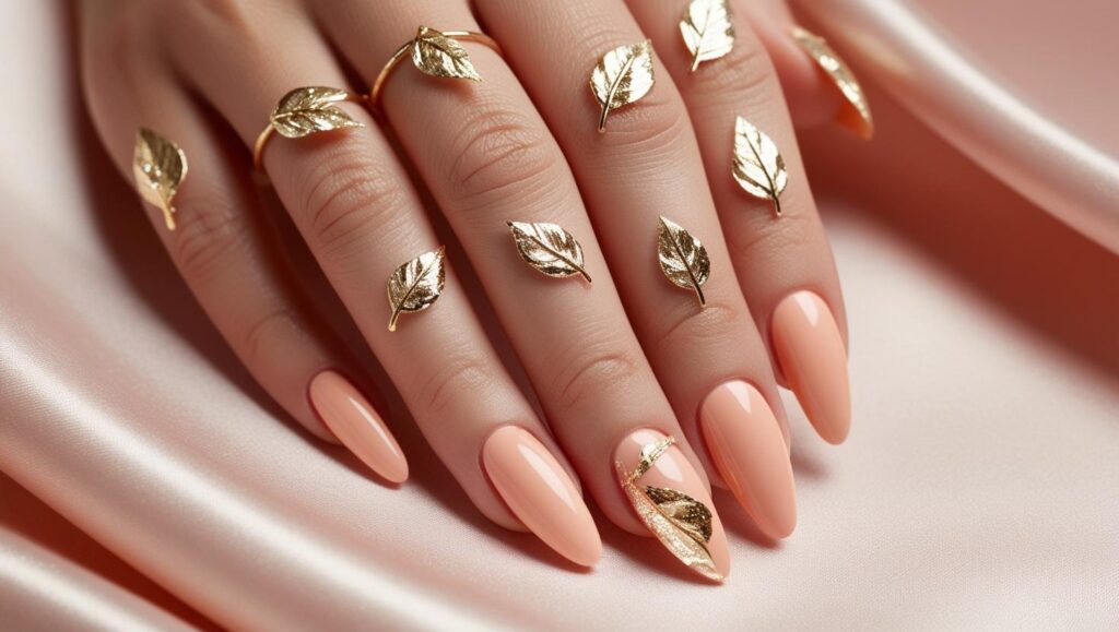manicura primavera 2025 - color melocotón
