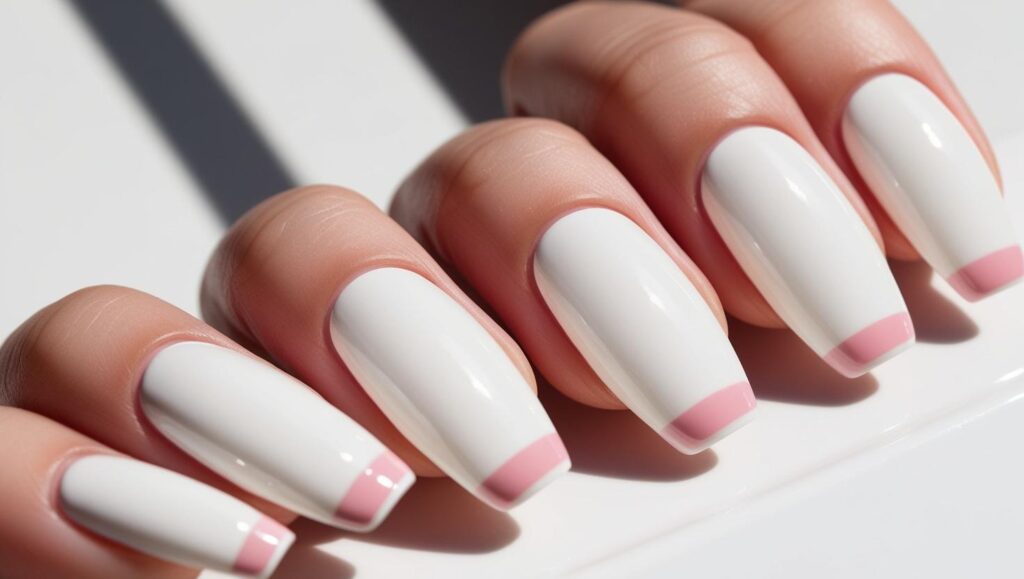 manicura primavera 2025 - french invertido